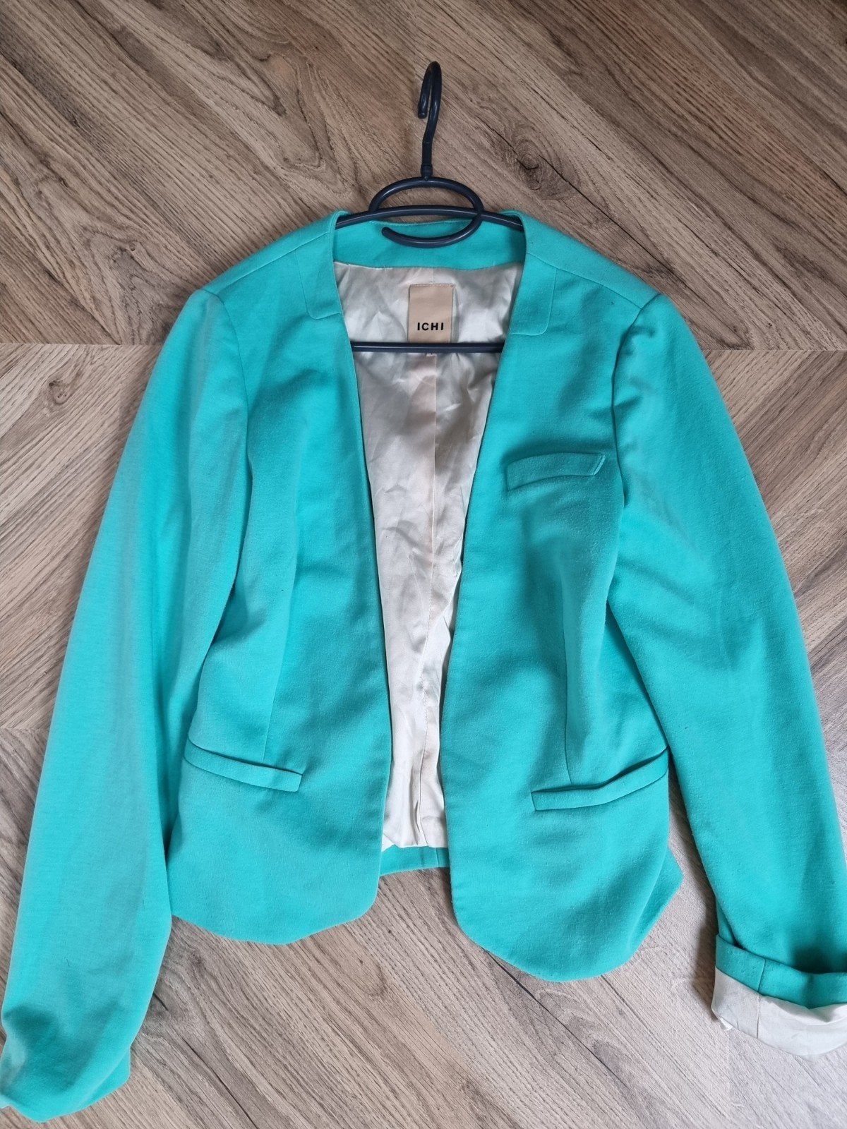 Mooi groen vestje/jasje van het merk Ichi maat L, Maat 38/40 (M), Ophalen of Verzenden, Jasje, Gedragen