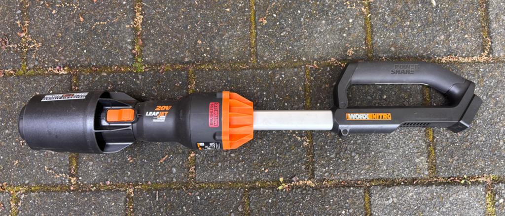 Worx nitro 20v powershare accu bladblazer WG543E, Ophalen of Verzenden, Gebruikt, Accu
