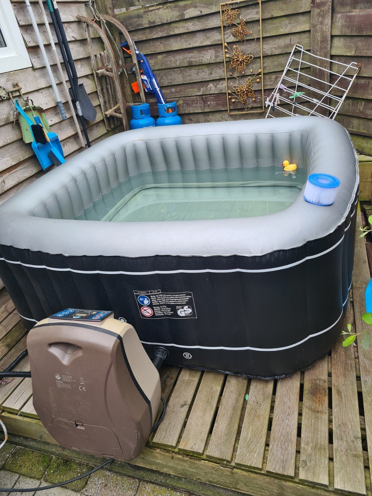Netsspa opblaasbare jacuzzi, Tuin en Terras, Zwembaden, Ophalen, Gebruikt, 200 tot 300 cm, Opblaaszwembad