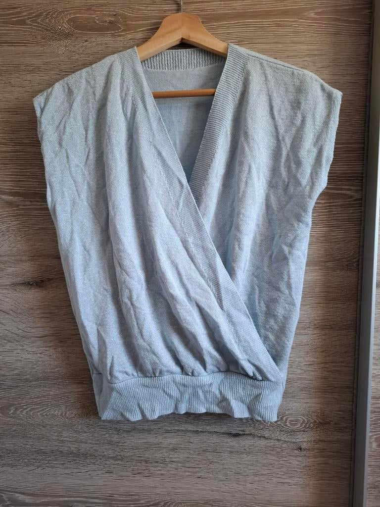Triple Nine Lichtblauwe Overslag Top Maat M/L, Maat 38/40 (M), Triple Nine, Blauw, Ophalen of Verzenden
