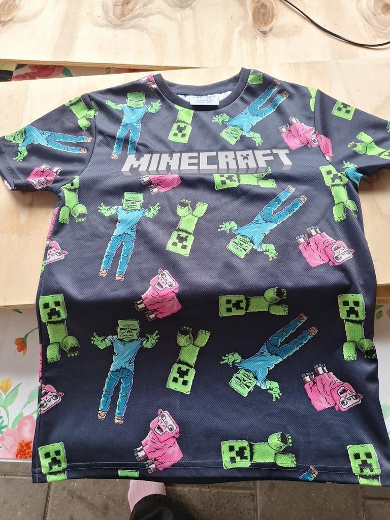 Minecraft T-shirt maat 152, Kinderen en Baby's, Kinderkleding | Maat 152, Minecraft, Ophalen of Verzenden, Zo goed als nieuw, Shirt of Longsleeve