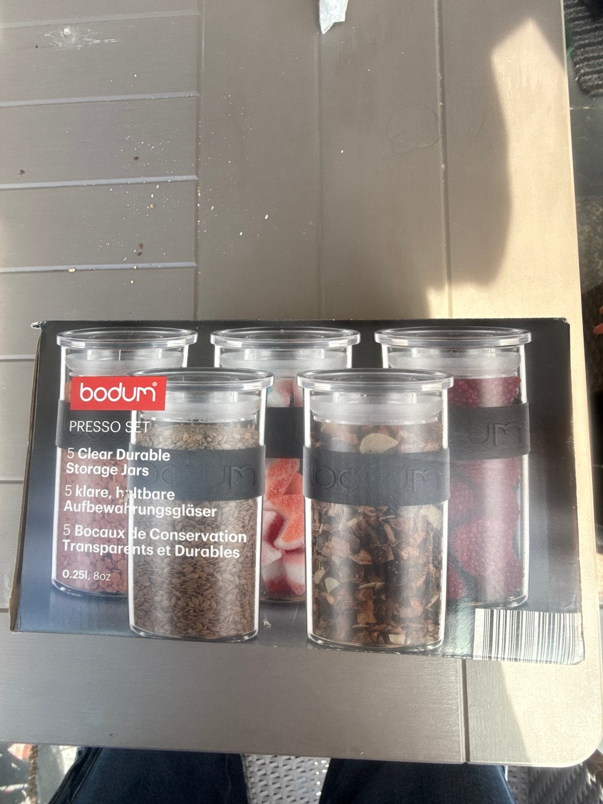 Nieuw Bodum Presso Set - 5 Glazen Voorraadpotten, Glas, Nieuw, Bodum, Ophalen of Verzenden