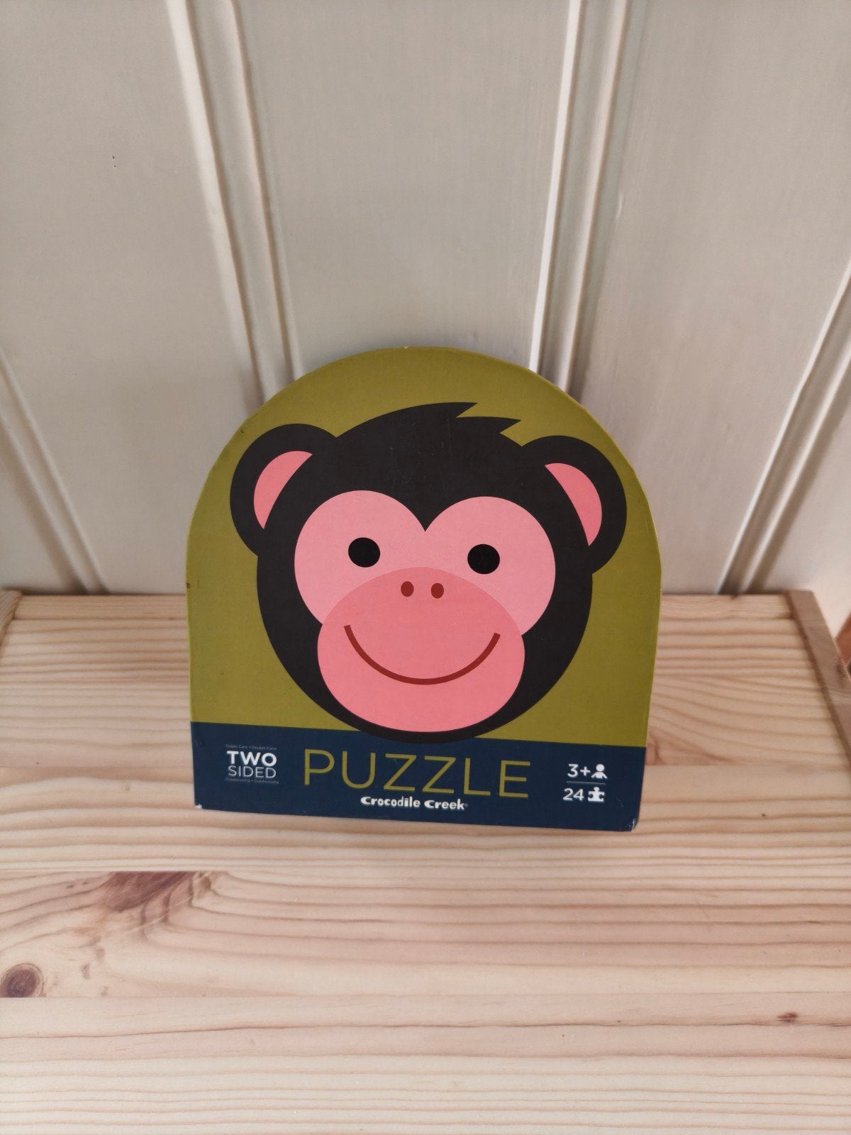 Crocodile Creek Two Sided Aap Puzzel 24 Stukjes, Ophalen of Verzenden, Zo goed als nieuw