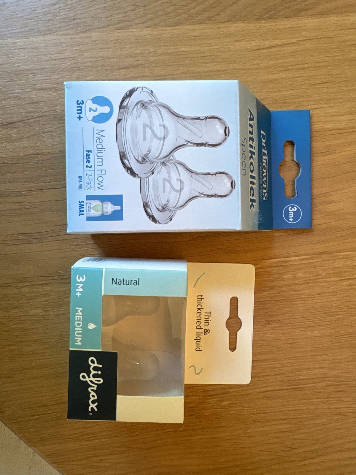 Dr. Brown's Antikoliek & Difrax Natural Spenen (3m+), Ophalen, Nieuw