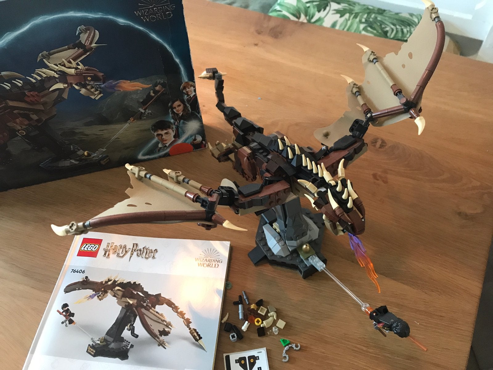 Lego 76406 Hungarian Horntail Dragon, Lego, Harry Potter, Ophalen of Verzenden, Zo goed als nieuw