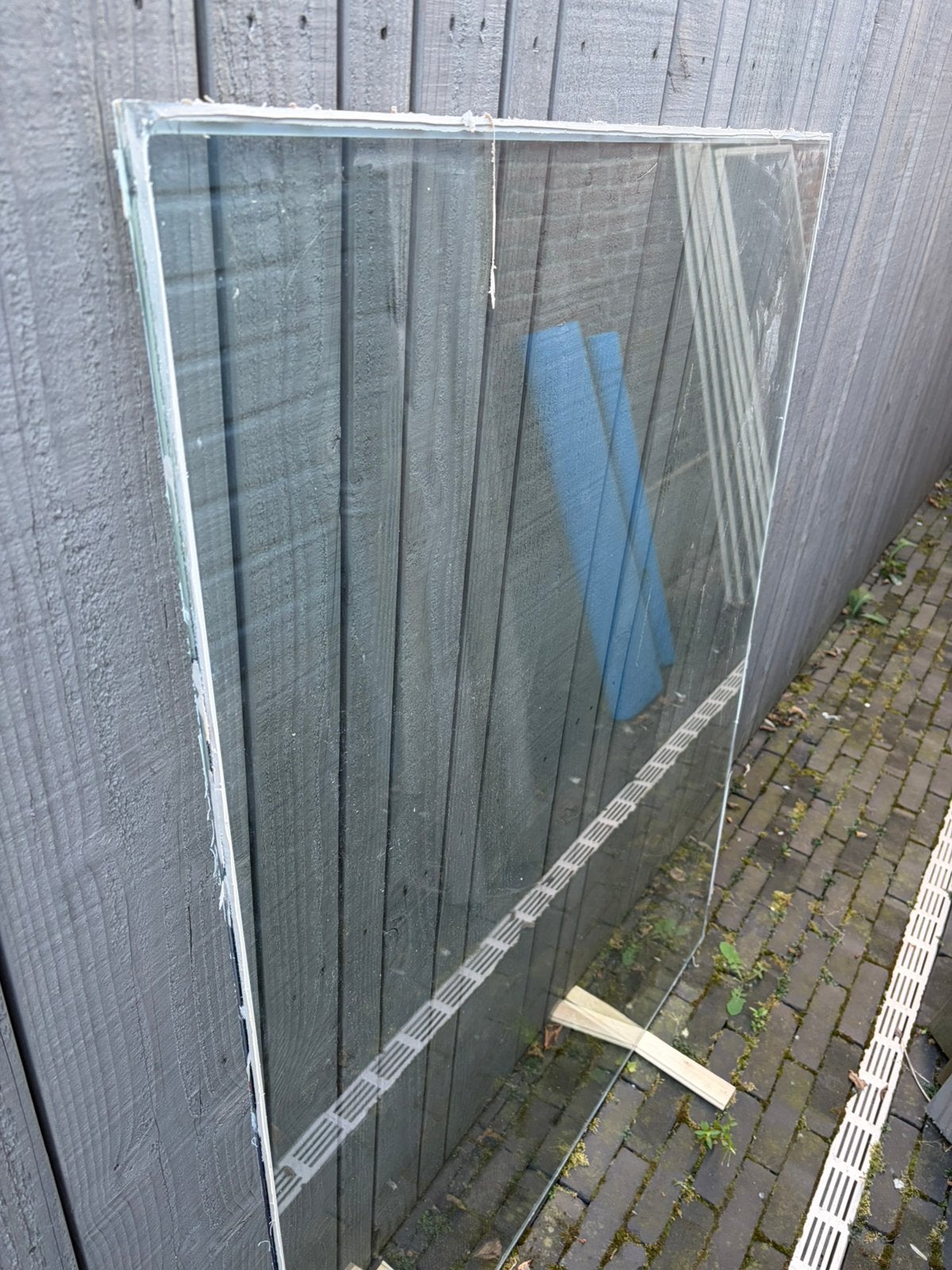 9x ruit Monumentenglas/ Ruysdaalglas partij, Ophalen, Zo goed als nieuw, Dubbelglas, 160 cm of meer