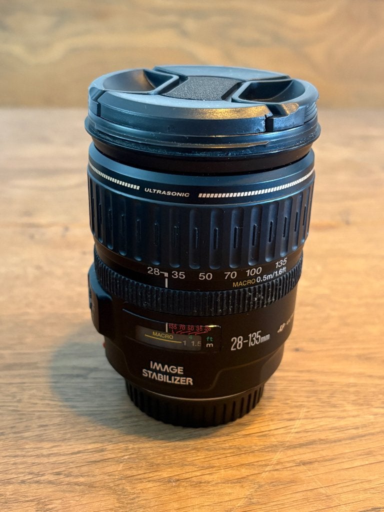 Canon EF 28-135mm F/3.5-5.6 IS, Canon, Zo goed als nieuw, Canon EF, Telelens