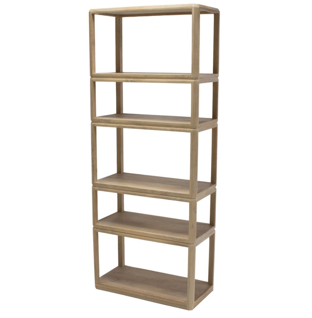 Boekenkast Noëlle 200cm Naturel | Van €899, nu, GM, 200 cm of meer, Nieuw, Ophalen of Verzenden