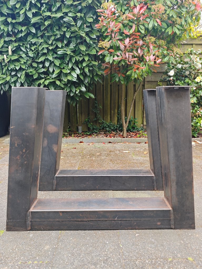 Set stevige tafelpoten geschikt voor groot tafelblad €50, Ophalen, Rechthoekig, 200 cm of meer, 50 tot 100 cm
