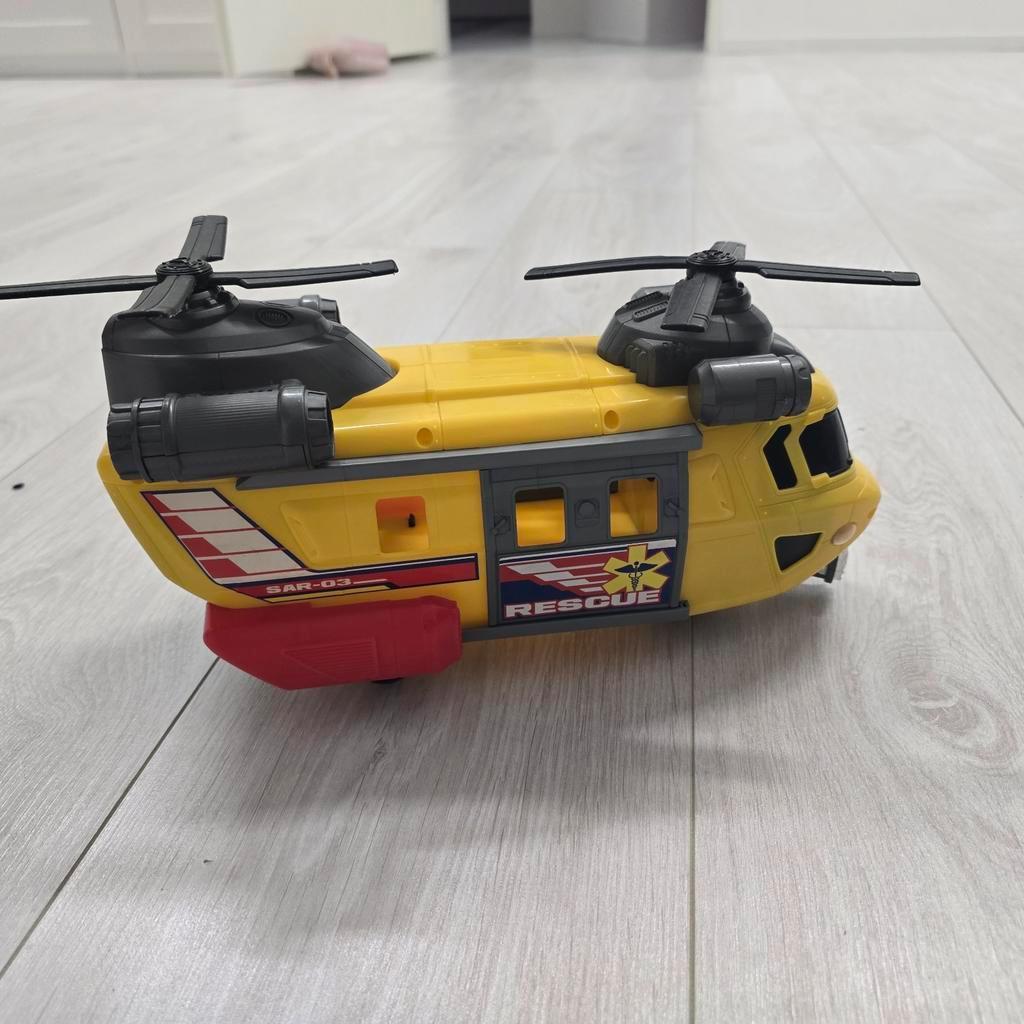 Dickie Toys Helikopter met Licht & Geluid - 30cm, Kinderen en Baby's, Speelgoed | Speelgoedvoertuigen, Ophalen of Verzenden, Gebruikt