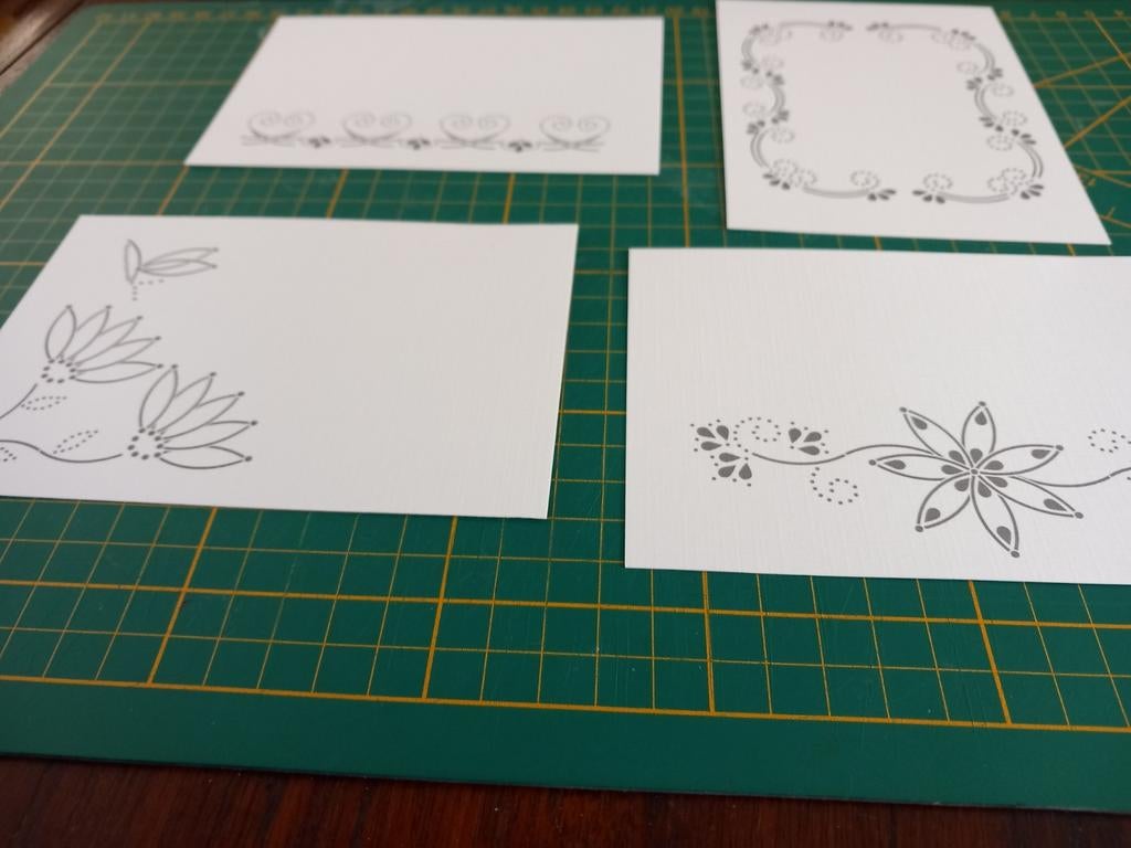 4 oplegkaartjes DOTS AND DO ONLY(10x14CM), Ophalen of Verzenden, Overige thema's, Overige typen
