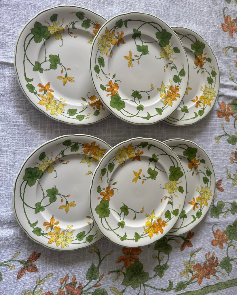 Villeroy & Boch Geranium Bord 27 cm, Huis en Inrichting, Keuken | Servies, Ophalen of Verzenden, Zo goed als nieuw, Bord(en), Overige stijlen