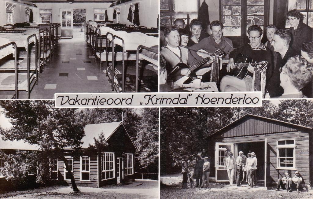 05320 Hoenderloo - 4 luik Vakantieoord Krimdal - gel. 1977, Verzenden, 1960 tot 1980, Gelopen, Gelderland