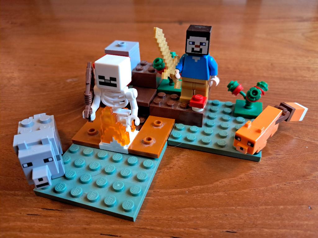 Lego Minecraft The taiga adventure 21162, Ophalen, Gebruikt, Complete set, Lego