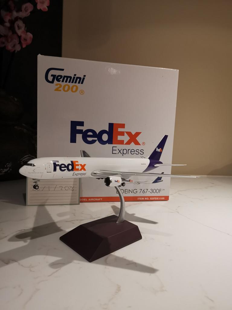 FedEx B767-300F Gemini Jets 1:200 G2FDX1169 Reg. N134FE, Overige merken, 1:200 of kleiner, Nieuw, Ophalen of Verzenden