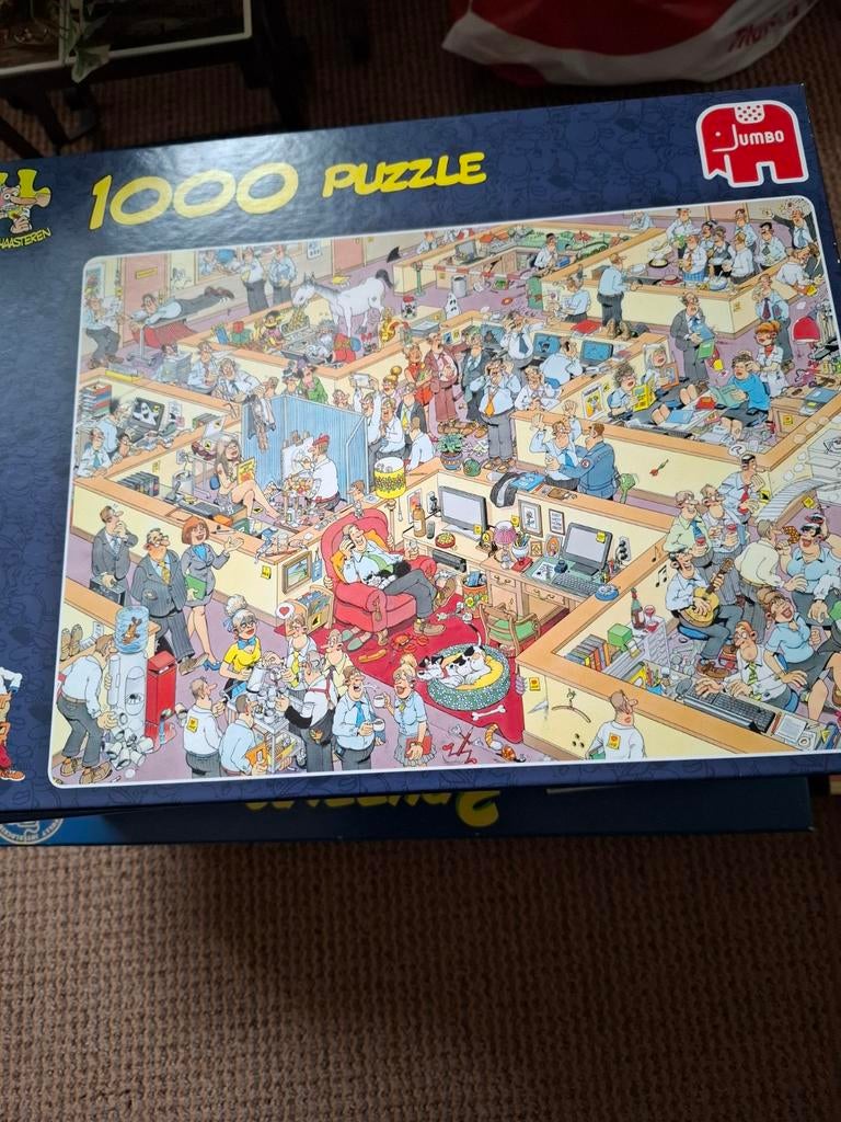 Jumbo Jan van Haasteren Kantoor Puzzel 1000 Stukjes, Ophalen, 500 t/m 1500 stukjes, Zo goed als nieuw, Legpuzzel