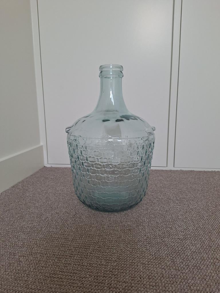 Glazen vaas, Overige kleuren, Ophalen of Verzenden, Minder dan 50 cm, Glas