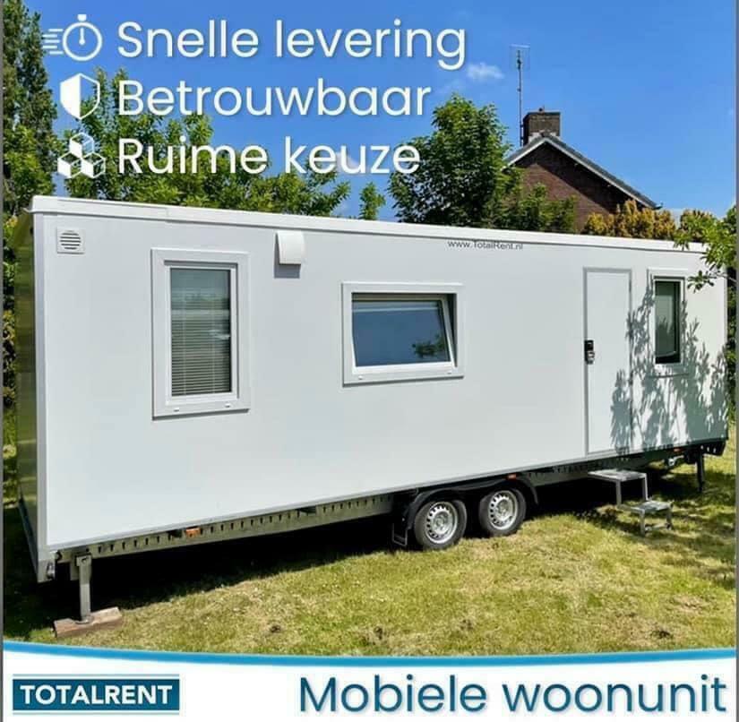 Te huur luxe mobiele Woonunit wooncontainer nood woning, Ophalen of Verzenden