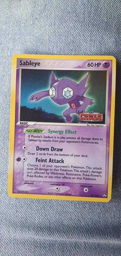 Sableye 22/108 power keepers holo pokemon kaart, Ophalen of Verzenden, Zo goed als nieuw