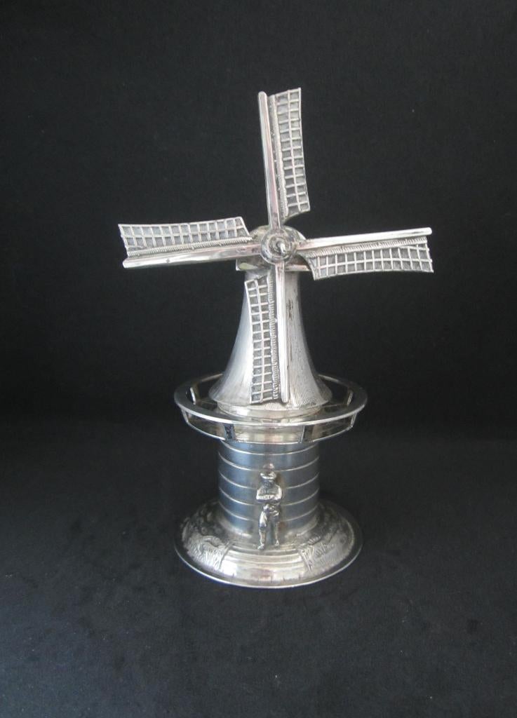 ZILVEREN MINIATUUR MOLEN, Antiek en Kunst, Antiek | Goud en Zilver, Ophalen, Zilver