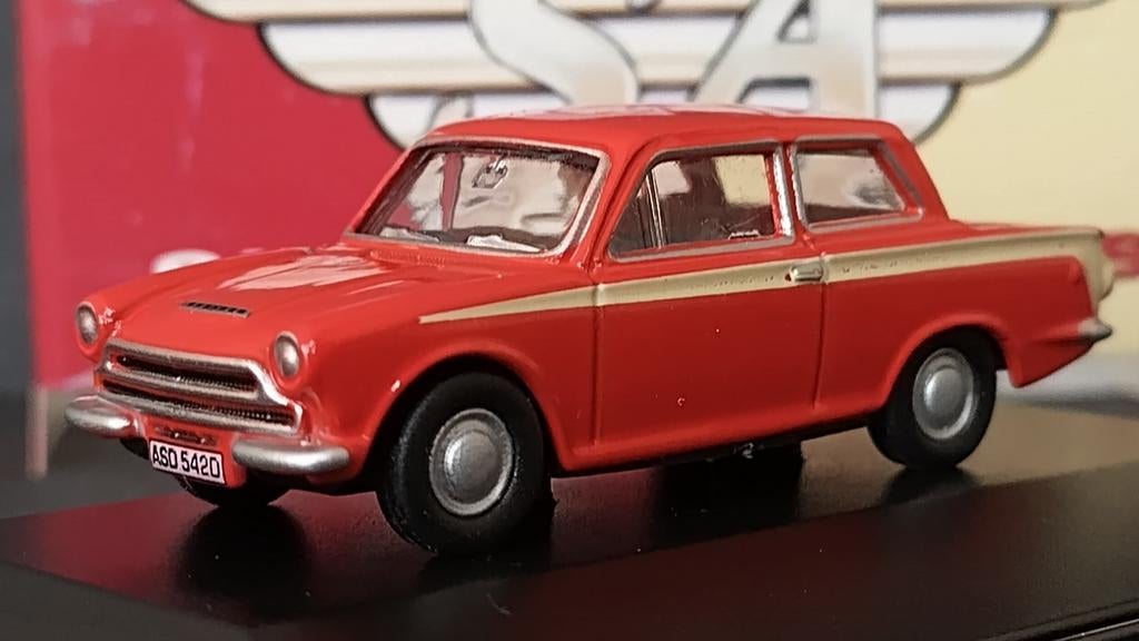 Ford Lotus Cortina 1:76 Oxford Diecast Pol, Info@oxforddiecasr.co.uk, Auto, Verzenden, Nieuw