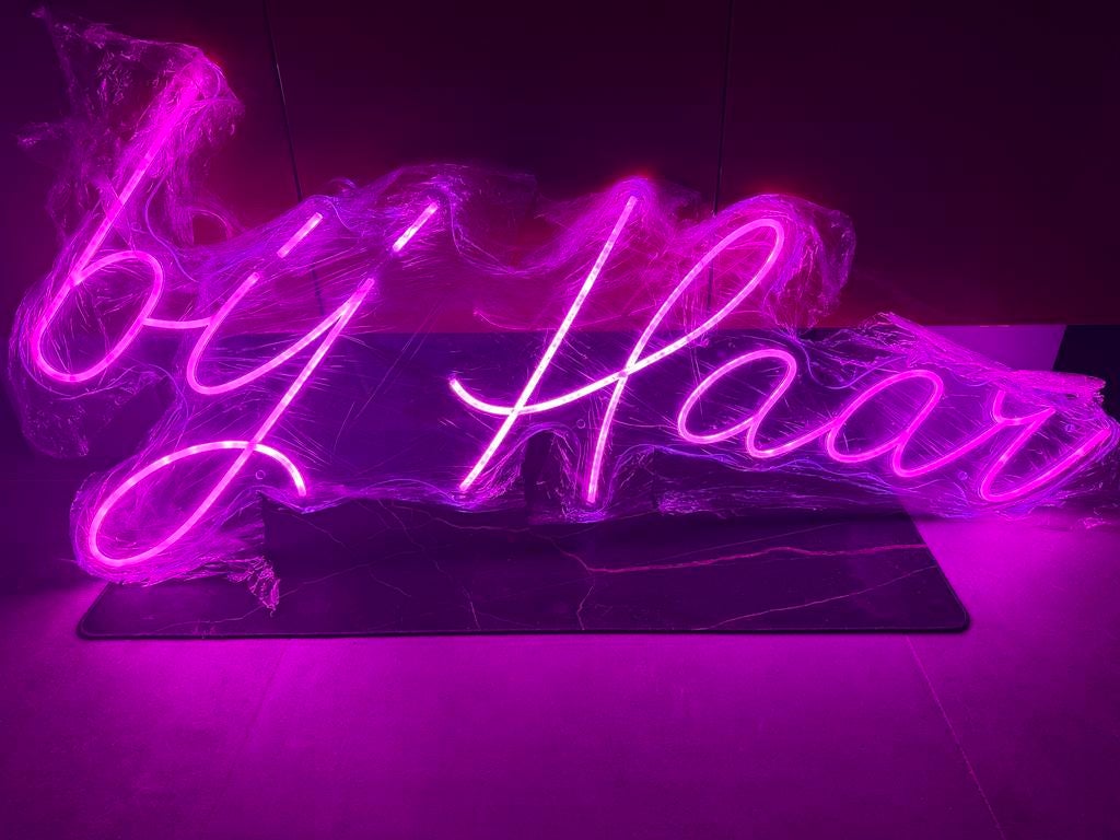 Neon Ontwerpen met Tekst, Ophalen of Verzenden, Gebruikt, Glas, Minder dan 100 cm