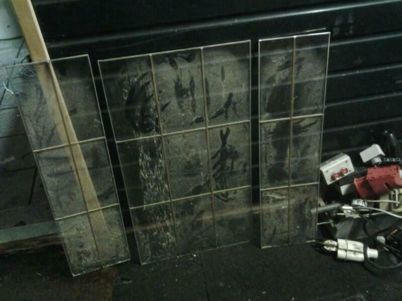 glas in lood ramen, Gebruikt