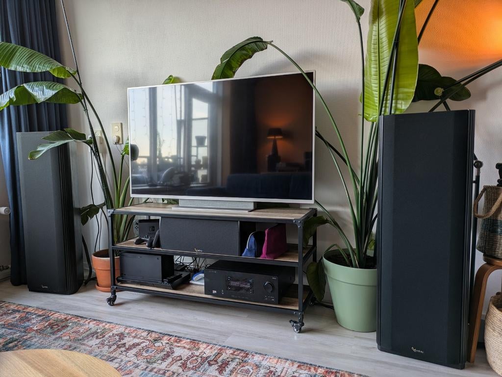 Infinity Kappa 7.2i zwart, paar staande luidsprekers, Gebruikt, 120 watt of meer, Front, Rear of Stereo speakers, Ophalen