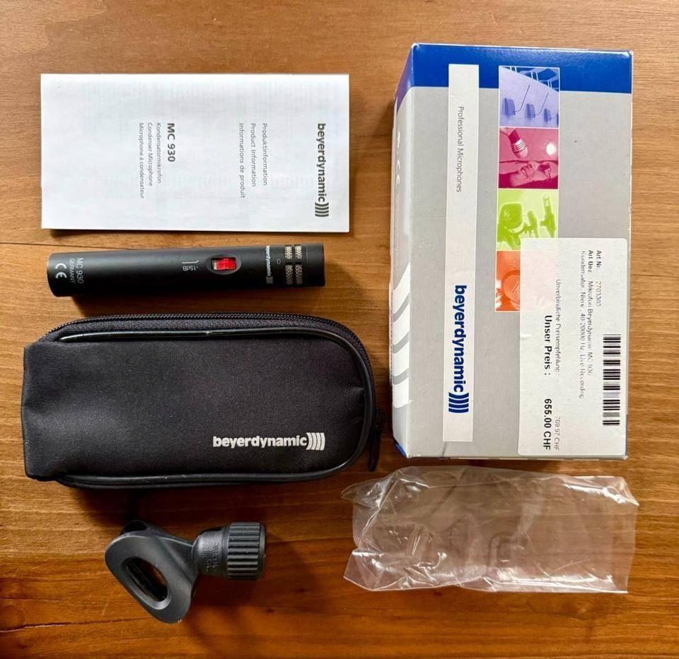 Beyerdynamic Microfoon MC930, Muziek en Instrumenten, Ophalen of Verzenden, Zo goed als nieuw, Studiomicrofoon, Draadloos