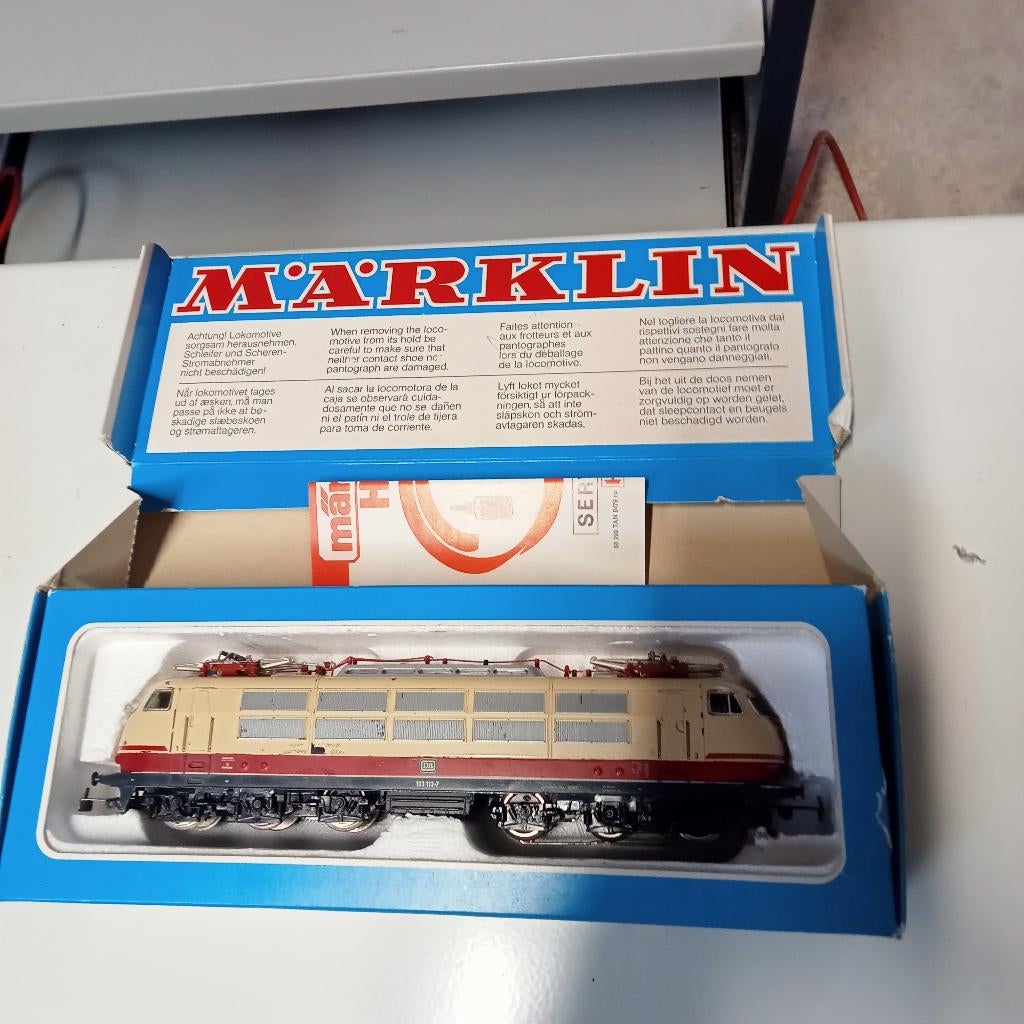 Märklin 3054.5 elektrische locomotief BR 103 van de DB, Hobby en Vrije tijd, Modeltreinen | H0, Wisselstroom, Gebruikt, Locomotief