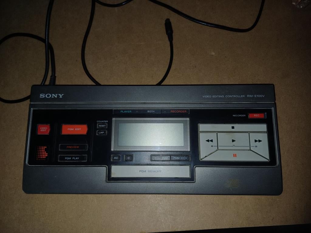 Sony RM-E100V Video Editing Controller, Ophalen of Verzenden, Gebruikt, Video