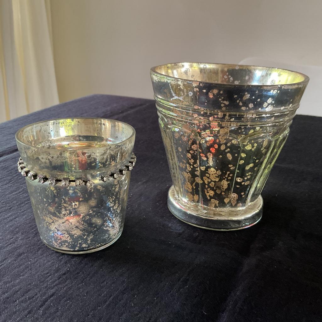 Bijzonder oud  glaswerk voor waxinelichtjes, Antiek en Kunst, Antiek | Glas en Kristal, Ophalen of Verzenden
