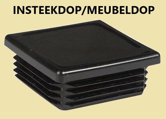 Nieuwe vierkante insteekdoppen tbv koker/poot 40x40mm € 0,95, Ophalen of Verzenden, Nieuw, Overige typen