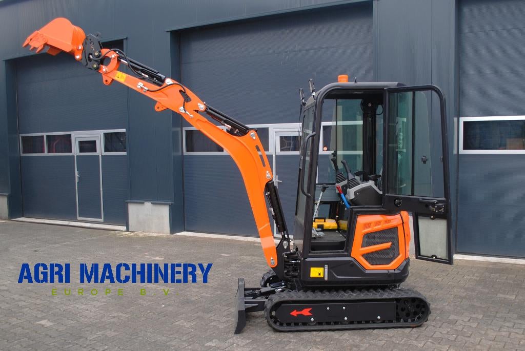 Rexus 1600kg Mini-graafmachine – Kubota D902 | 14 pk, Ophalen of Verzenden, Graafmachine