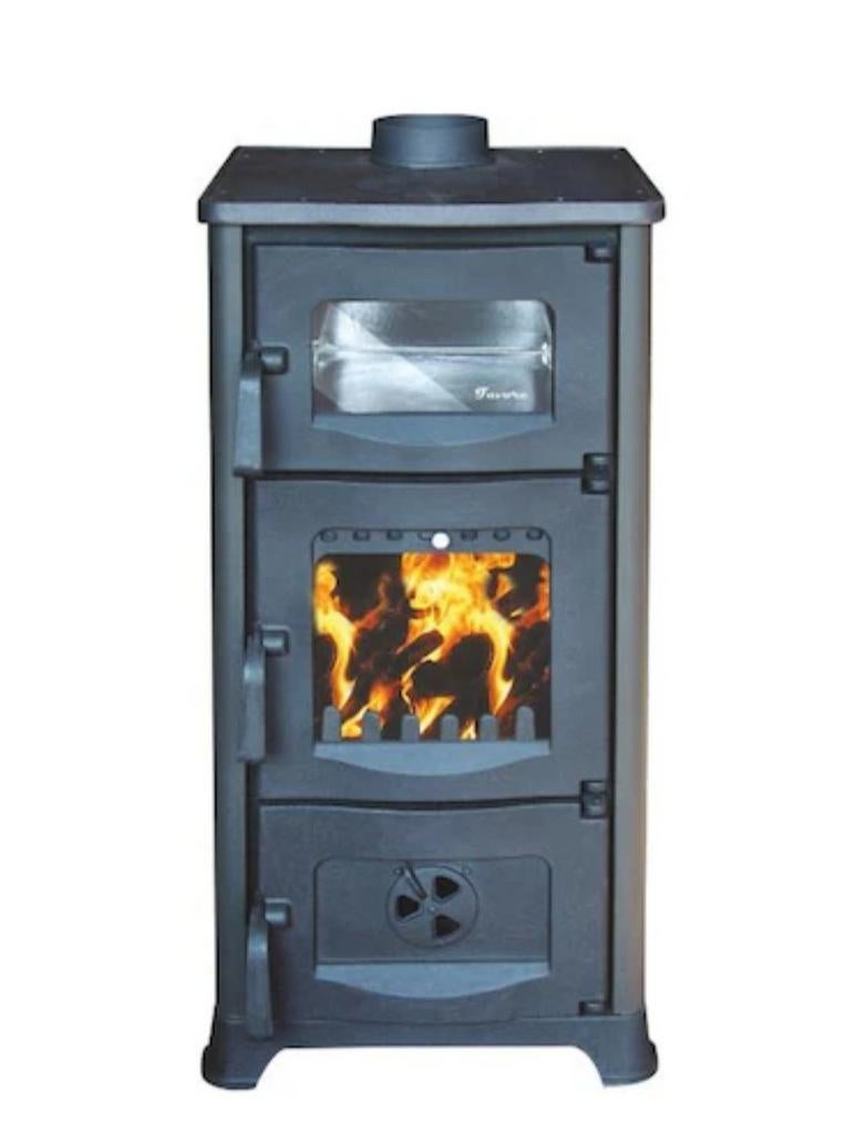 Gietijzer houtkachel met oven NEW, Huis en Inrichting, Bazid, Ophalen of Verzenden, Bazid, Hout