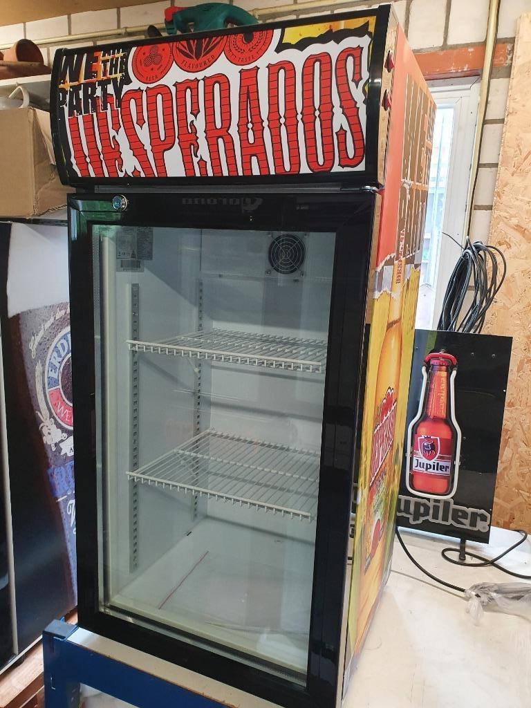 Glasdeur koelkast, Witgoed en Apparatuur, 85 tot 120 cm, Zonder vriesvak, 75 tot 100 liter, Nieuw