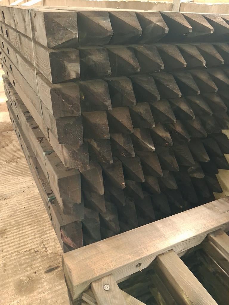 Doorsteek omheining hout, paardenbak, balken, palen, Dura2, Ophalen, Nieuw, Hout, Overige typen