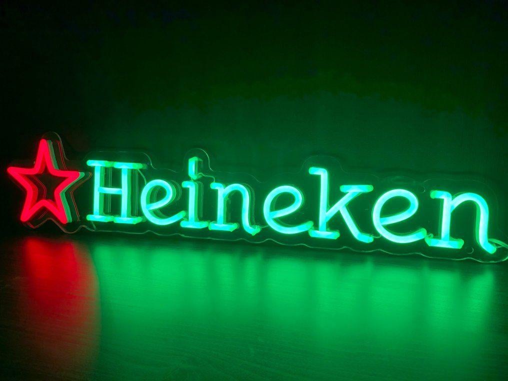 Heineken neon bord reclame lamp lichtbak XL XXL *GROOT*, Verzamelen, Biermerken, Ophalen of Verzenden, Nieuw, Reclamebord, Plaat of Schild