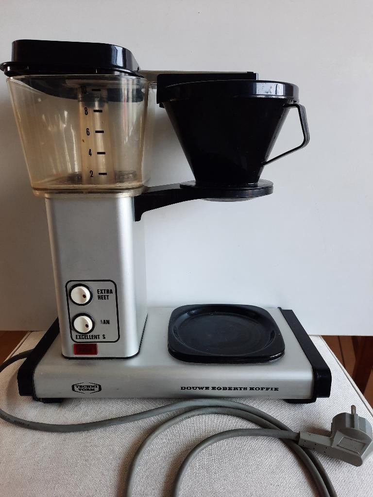 Douwe Egberts Technivorm koffiezetapparaat zilver, Witgoed en Apparatuur, Koffiezetapparaten, Stoompijpje, Gebruikt, Koffiemachine