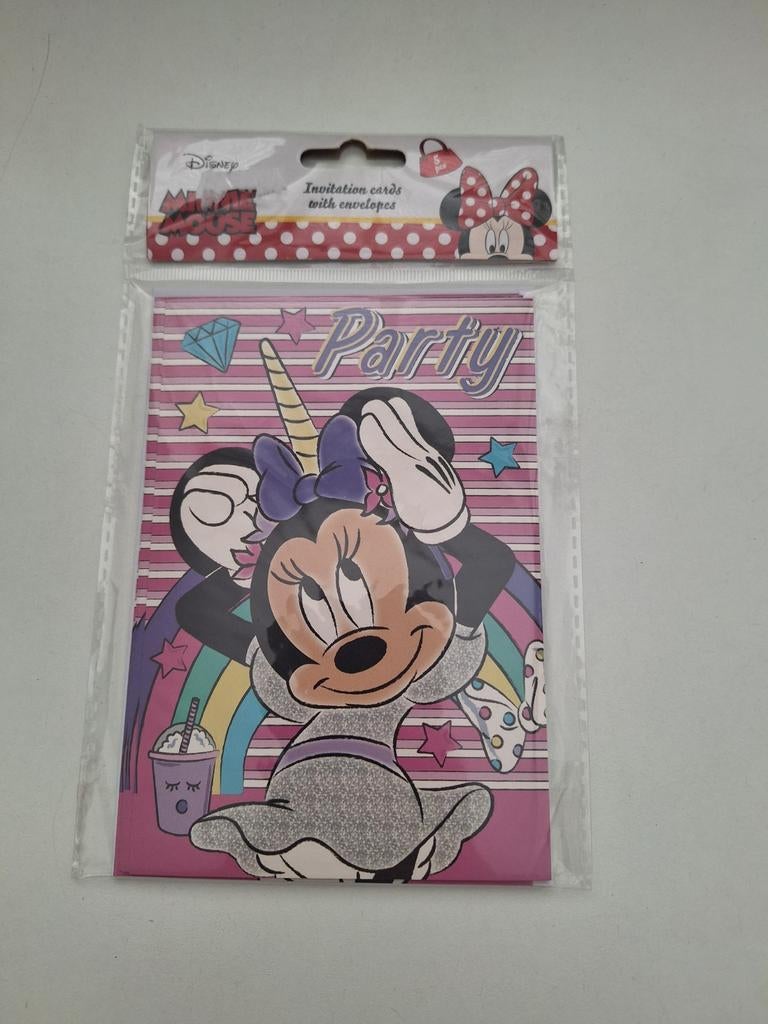 Minnie mouse unicorn uitnodiging, Ophalen of Verzenden, Gebruikt, Overige typen