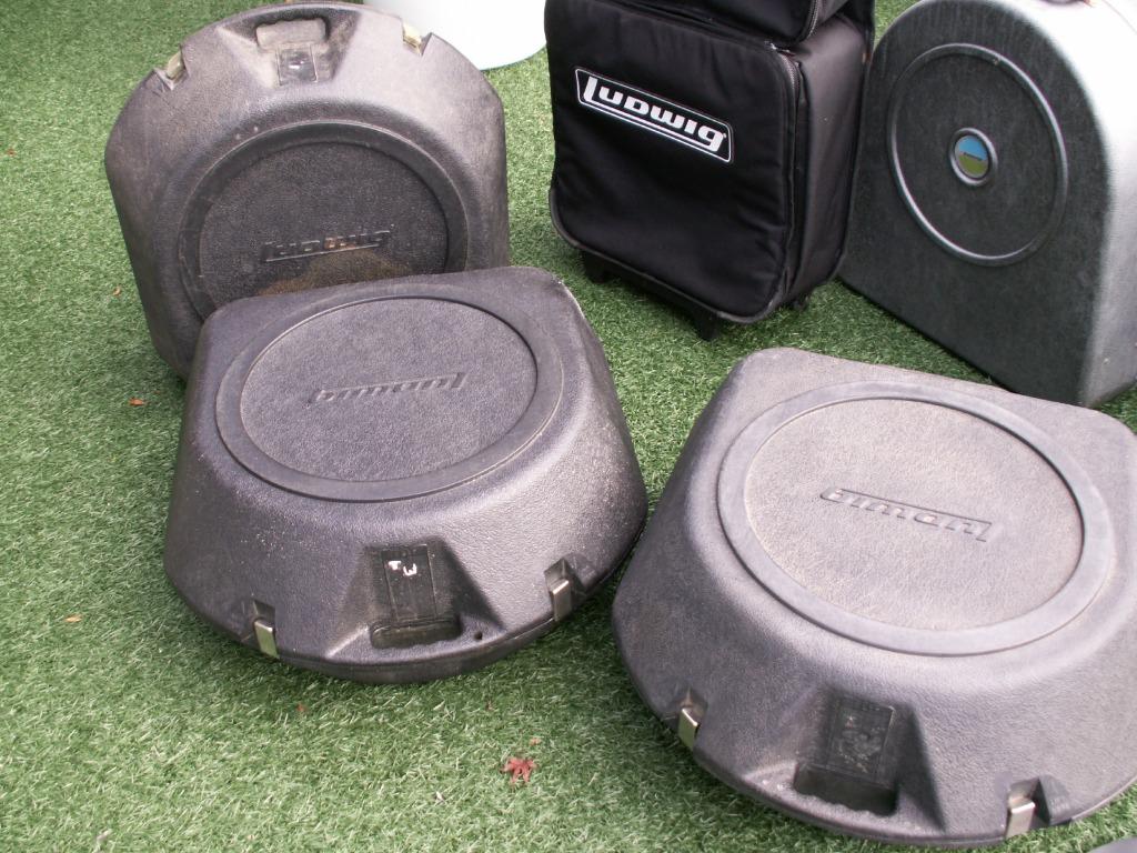 Ludwig koffer/case set met standaard  NOG 2 SETJES !!, Ophalen of Verzenden, Gebruikt, Ludwig