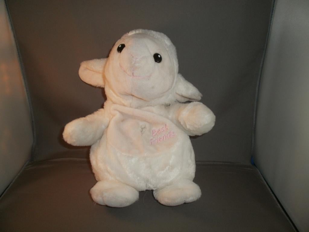 nicotoy handpopschaap aap/koe/paard bruin crème best friends, Kinderen en Baby's, Speelgoed | Knuffels en Pluche, Ophalen of Verzenden