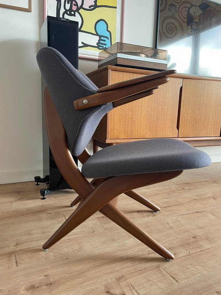 Prachtige Louis van Teeffelen Wébé pelican chair, Ophalen of Verzenden, Zo goed als nieuw, 75 tot 100 cm, Stof