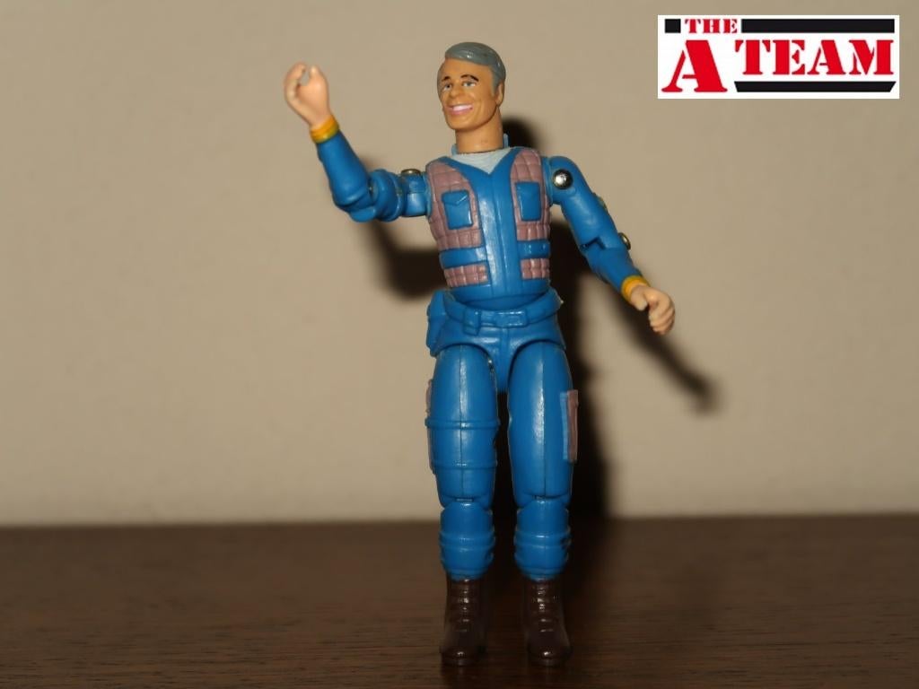 vintage A-Team Hannibal, klein actiefiguur uit 1983, Galoob, Kinderen en Baby's, Speelgoed | Actiefiguren, Gebruikt, Verzenden