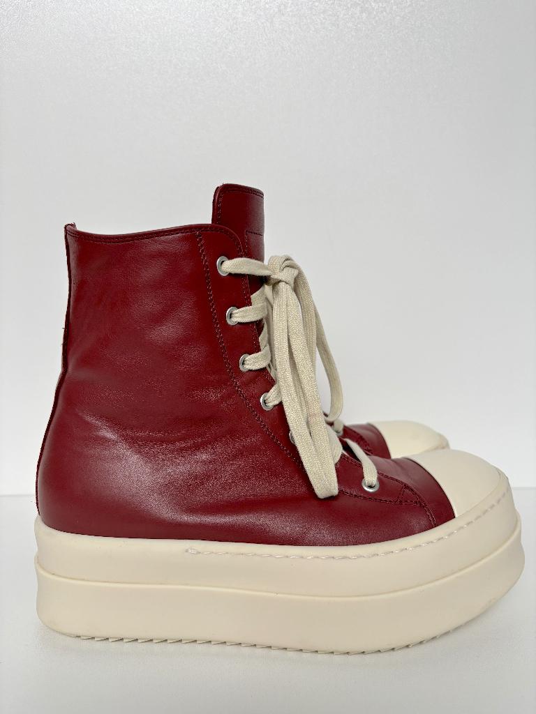 RICK OWENS Burgundy rook leer sneaker boots  Maat 39, Kleding | Dames, Rick Owens, Ophalen of Verzenden, Rood, Sneakers of Gympen