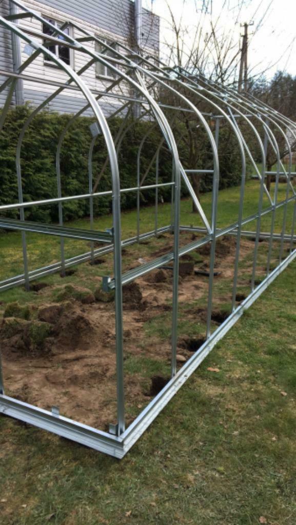 Tunnelkas Iris 2,5 x 8m (20m²) 4mm polycarbonaat, Staal, Polycarbonaat, Verzenden, Kweekkas