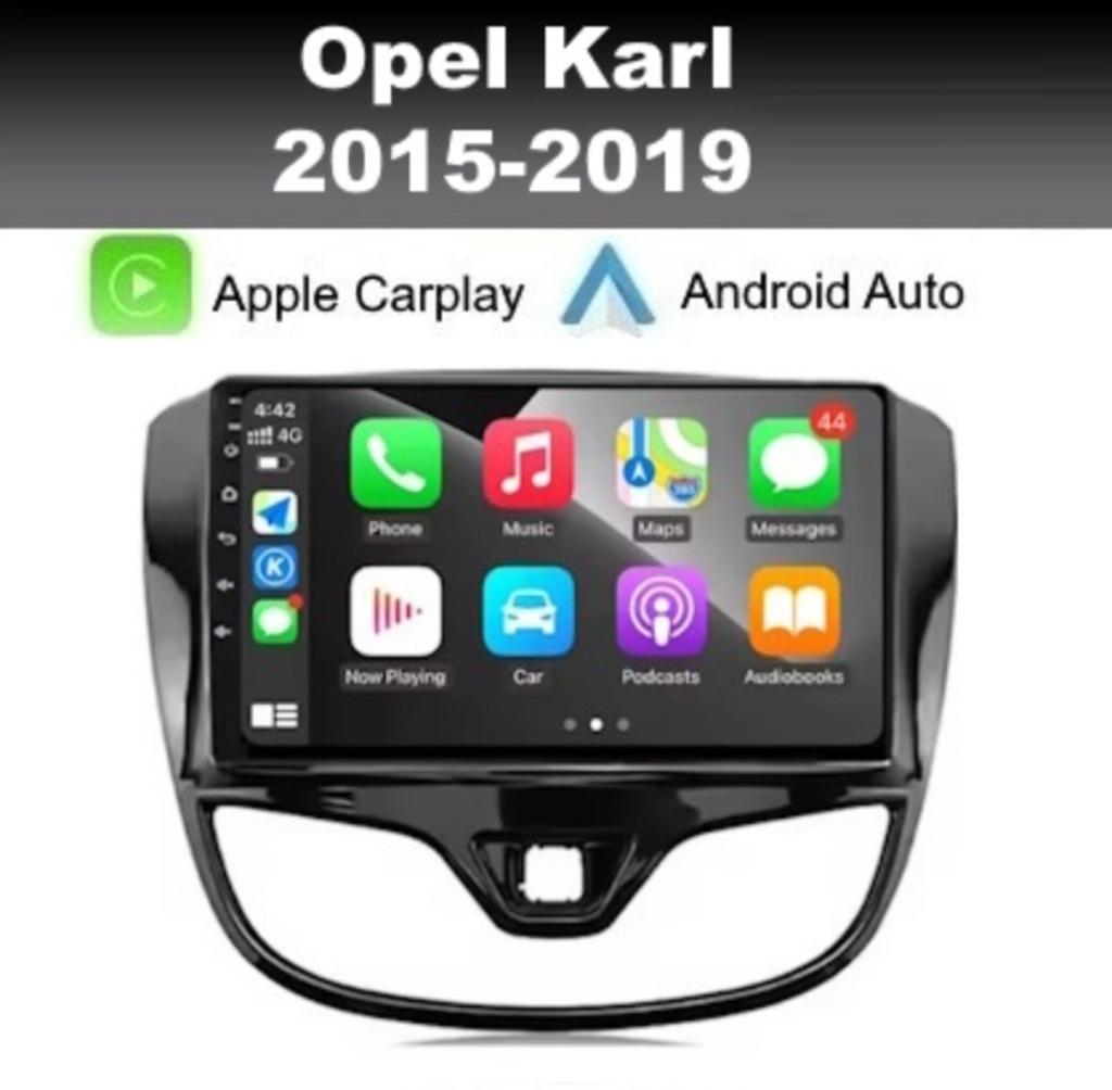 Opel Karl radio navigatie android 14 wifi apple carplay dab+, Auto diversen, Autoradio's, Ophalen of Verzenden, Nieuw