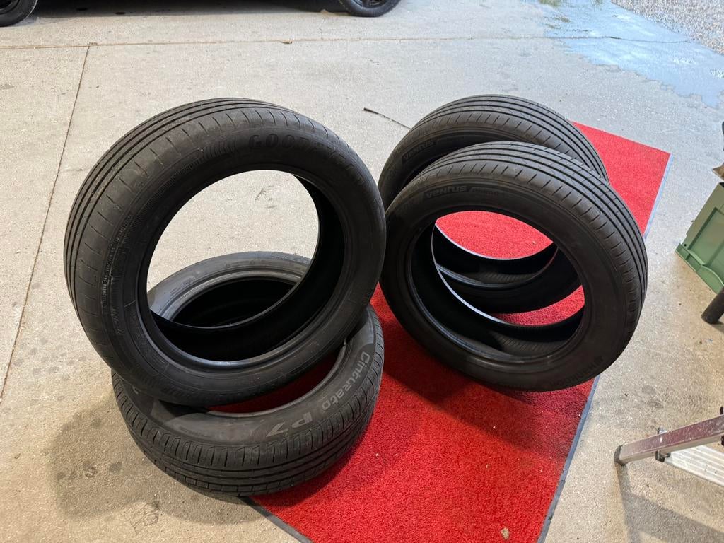 4x 205 55 17 zomerband, Auto-onderdelen, Banden en Velgen, Ophalen, Gebruikt, 17 inch, 205 mm