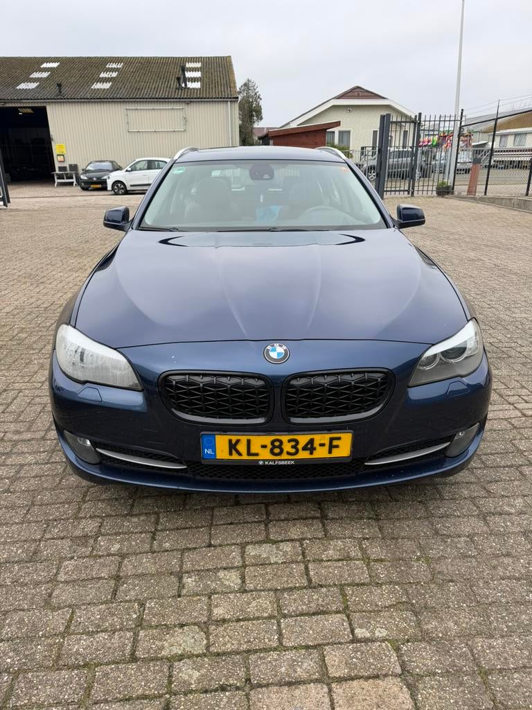 BMW 5-Serie 2.0 520D Touring AUT 2012 Blauw, Auto's, BMW, Achterwielaandrijving, 1995 cc, 2000 kg, Blauw