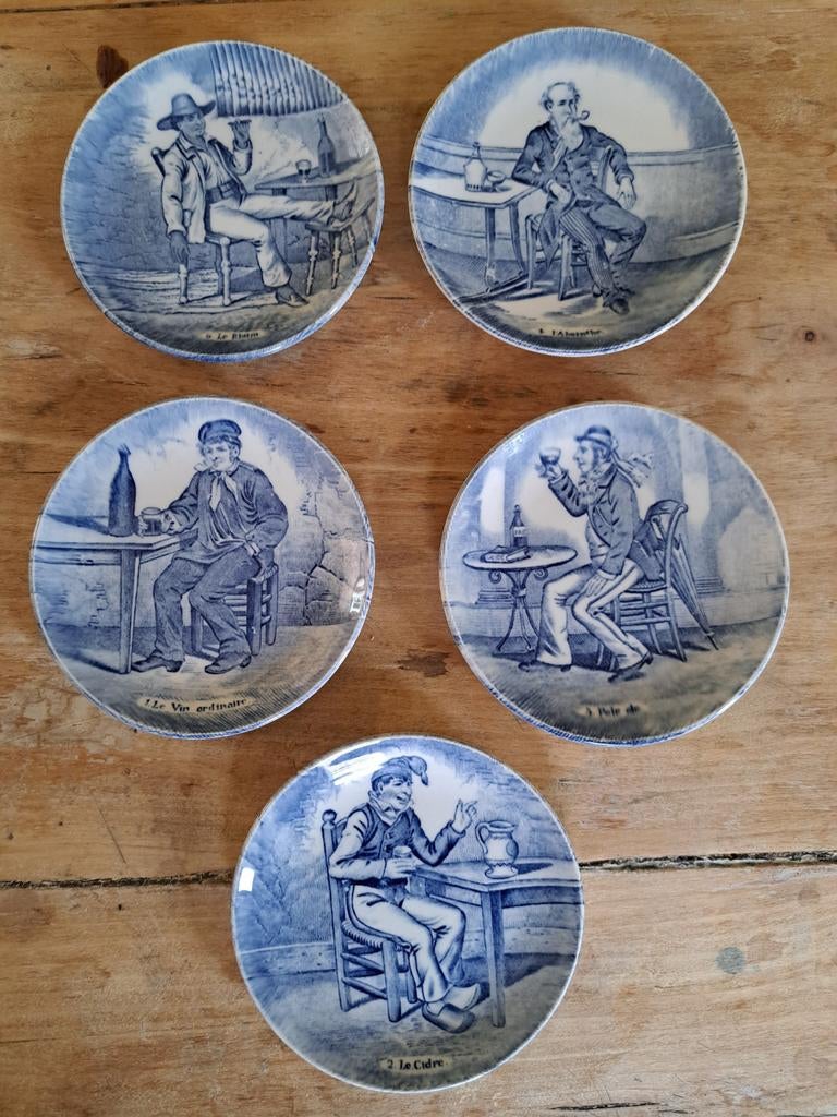 Aperitief bordjes Boch, Antiek en Kunst, Ophalen of Verzenden